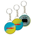 Key Chain Bottle Opener - Blue/Yellow Color Changing Stock Design (Imprinted)